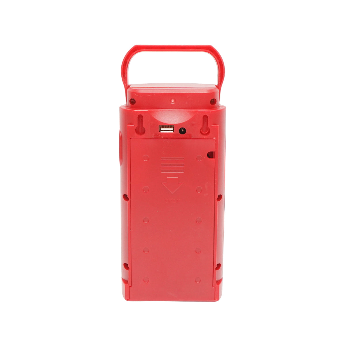 LED munkalámpa / hordozható lámpa, 6V 4Ah akkumulátorral, USB csatlakozással, 100x95x200 mm, lámpás típus