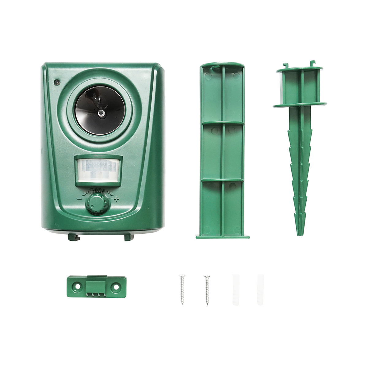 Ultrahangos készülék mozgásérzékelővel kutyák, macskák, rókák elriasztására, Baisan