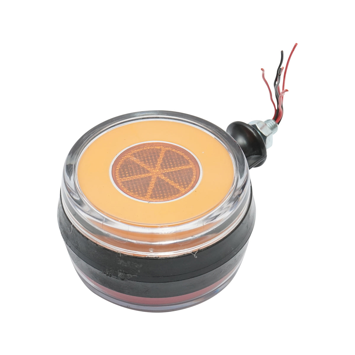 Tükörre szerelhető LED helyzetjelző lámpa, 12/24V, piros/sárga, FR0332RY, Breckner Germany