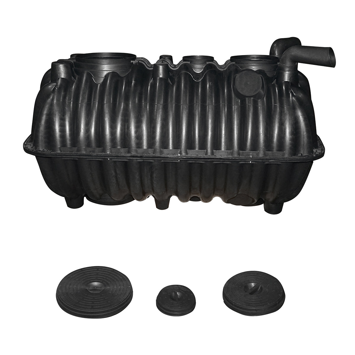 Szippantható szennyvíztartály 1500L, háromrekeszes, 4–6 fő részére, vízszintes