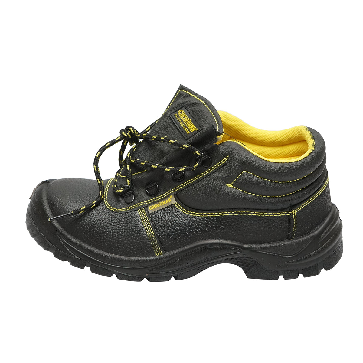 Védőbakancs acél lábujjvédővel és acél talplemezzel, 40-es méret, Crownman