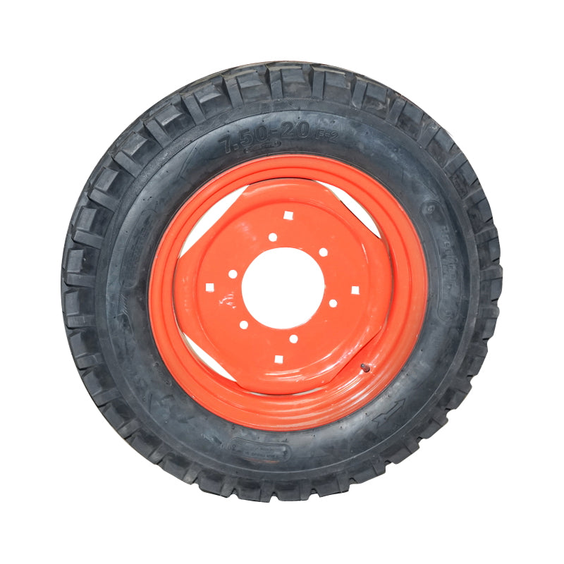 Komplett kerék 750/20, 10PR, F-2, szaggatott futófelület, első traktorkerék, UTB U-650