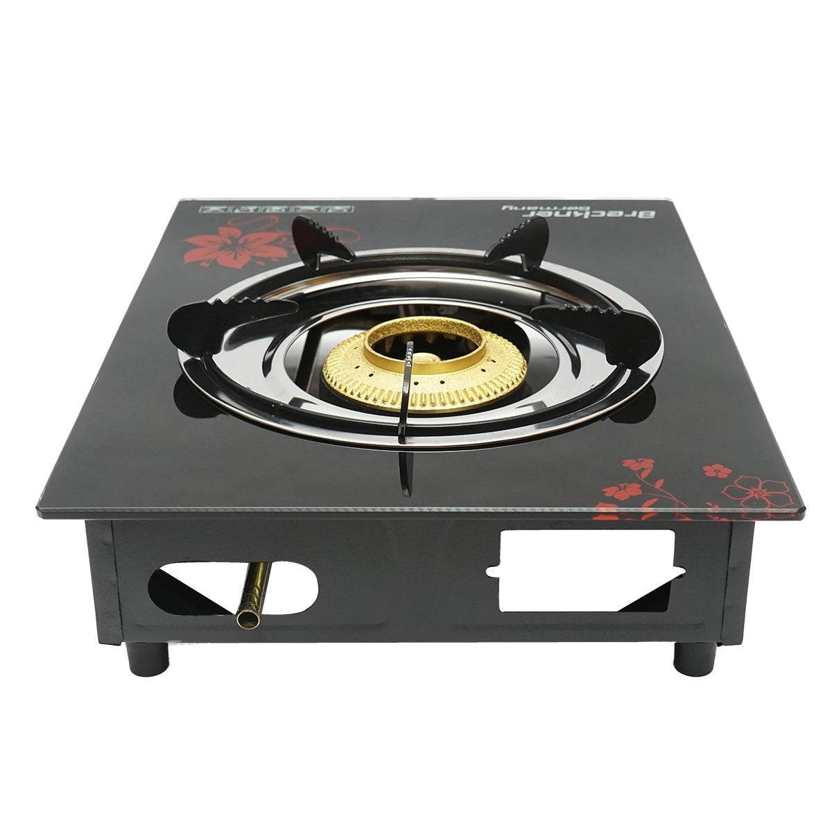 Tűzhely, öntöttvas egyégővel 3KW, edzett üveg 400x300x90mm Breckner Germany