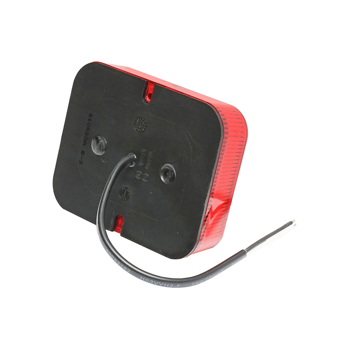 LED ködlámpa, piros, E-mark engedéllyel, 101x81x29 mm, IP67