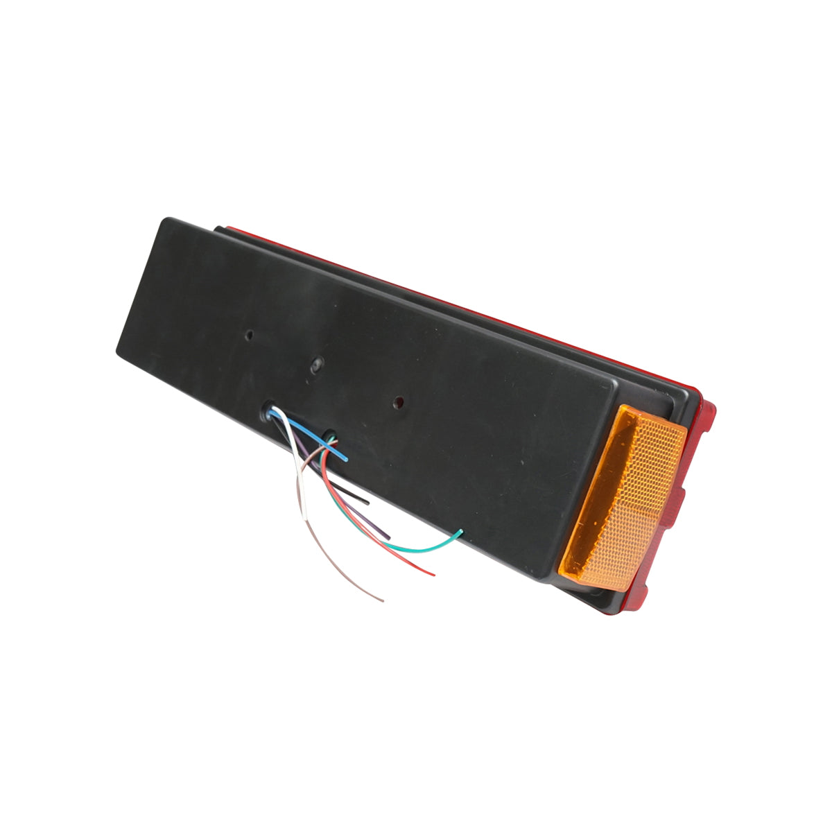 Bal oldali hátsó lámpa, 7 funkcióval, bordázott búrával, 480x113x90 mm, DAF, MB Atego típusokhoz