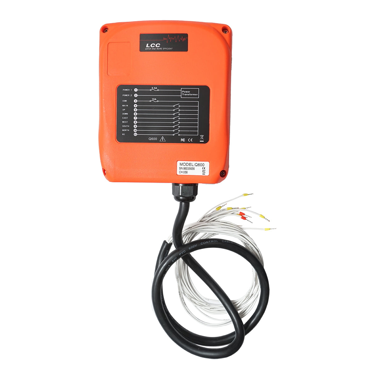 Vezeték nélküli távirányító Erdei traktor csörlőhöz, motorfordulatszám-szabályozó mechanizmussal a távirányítón, retenciós funkció nélkül, Q modell, 12V rendszeren