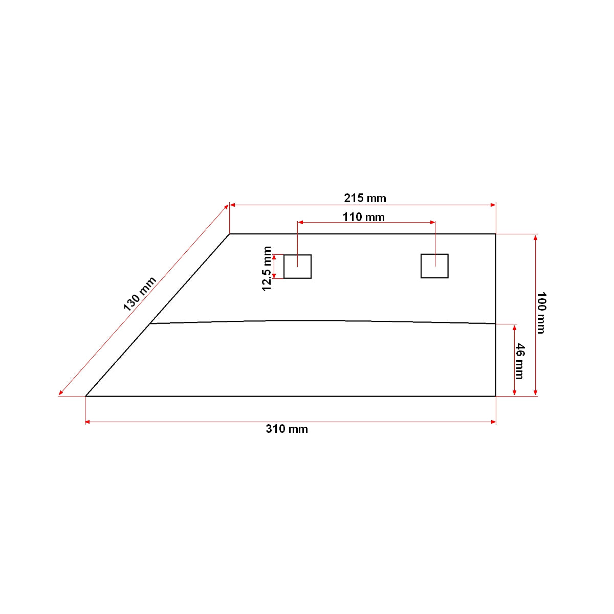 Ekevas 31x10 cm, 2 furattal, Konig Traktoren mezőgazdasági ekéhez