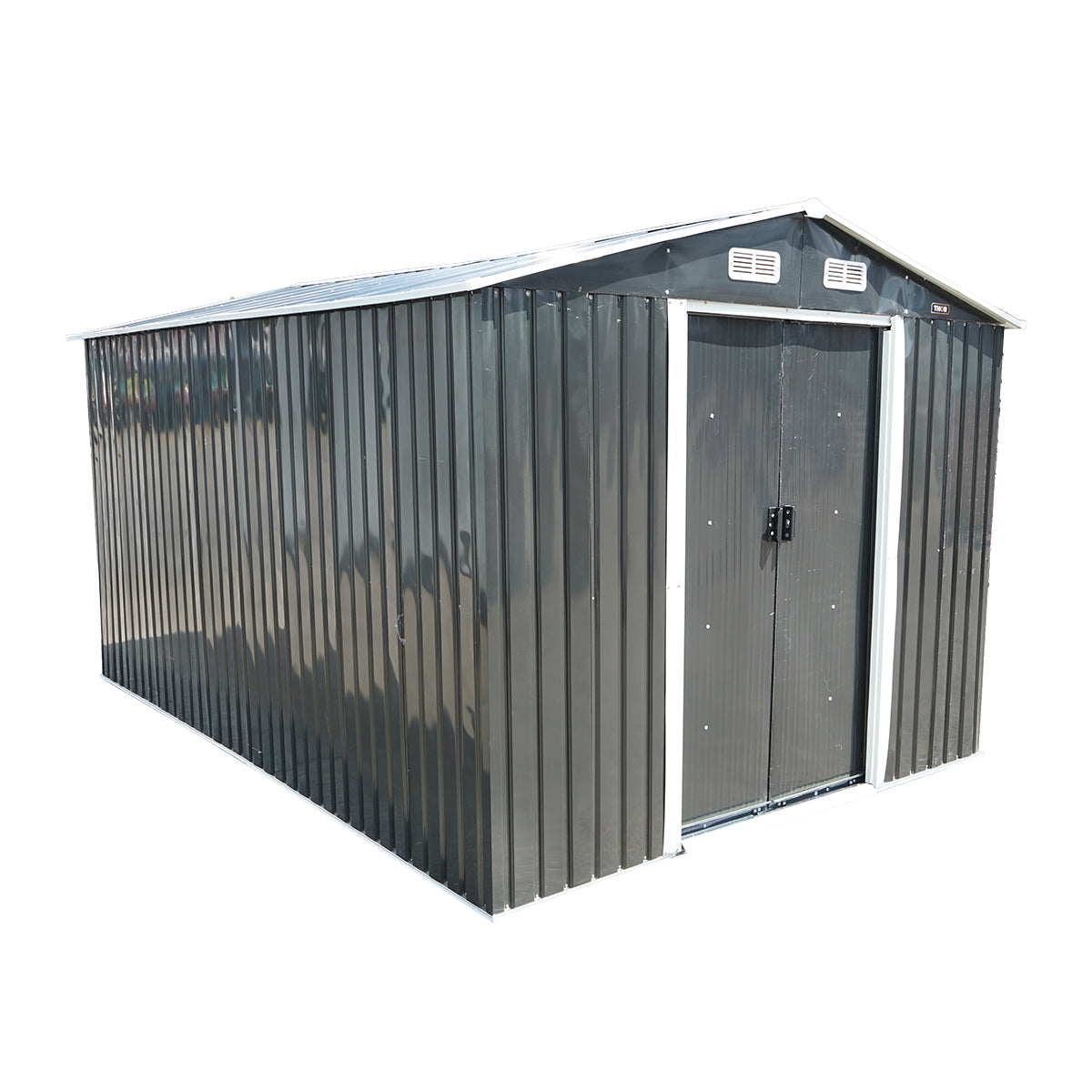 Fém kerti tároló, 389x260x212 cm