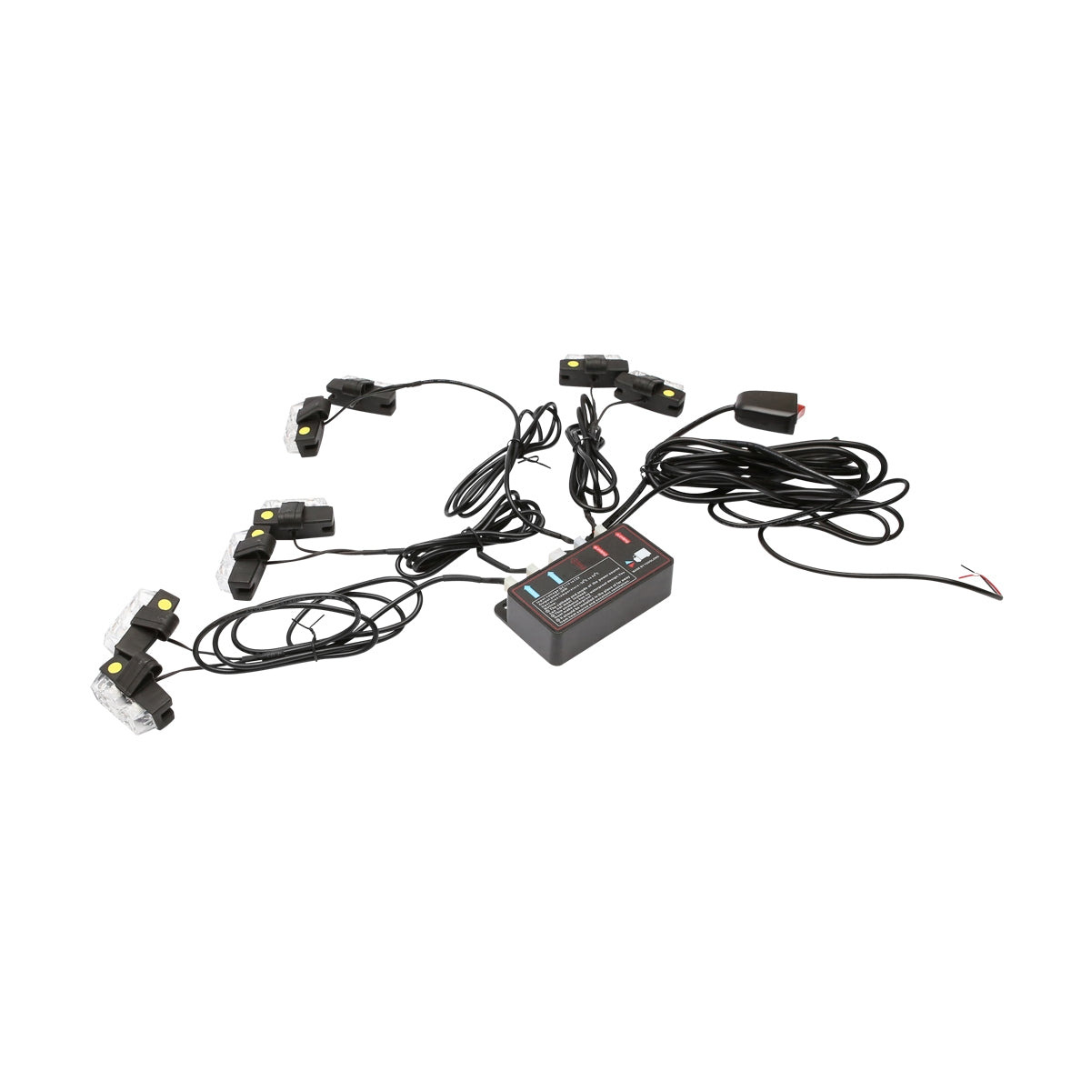 8 darab 2 LED-es stroboszkóp készlet, sárga fény 12V Breckner Germany