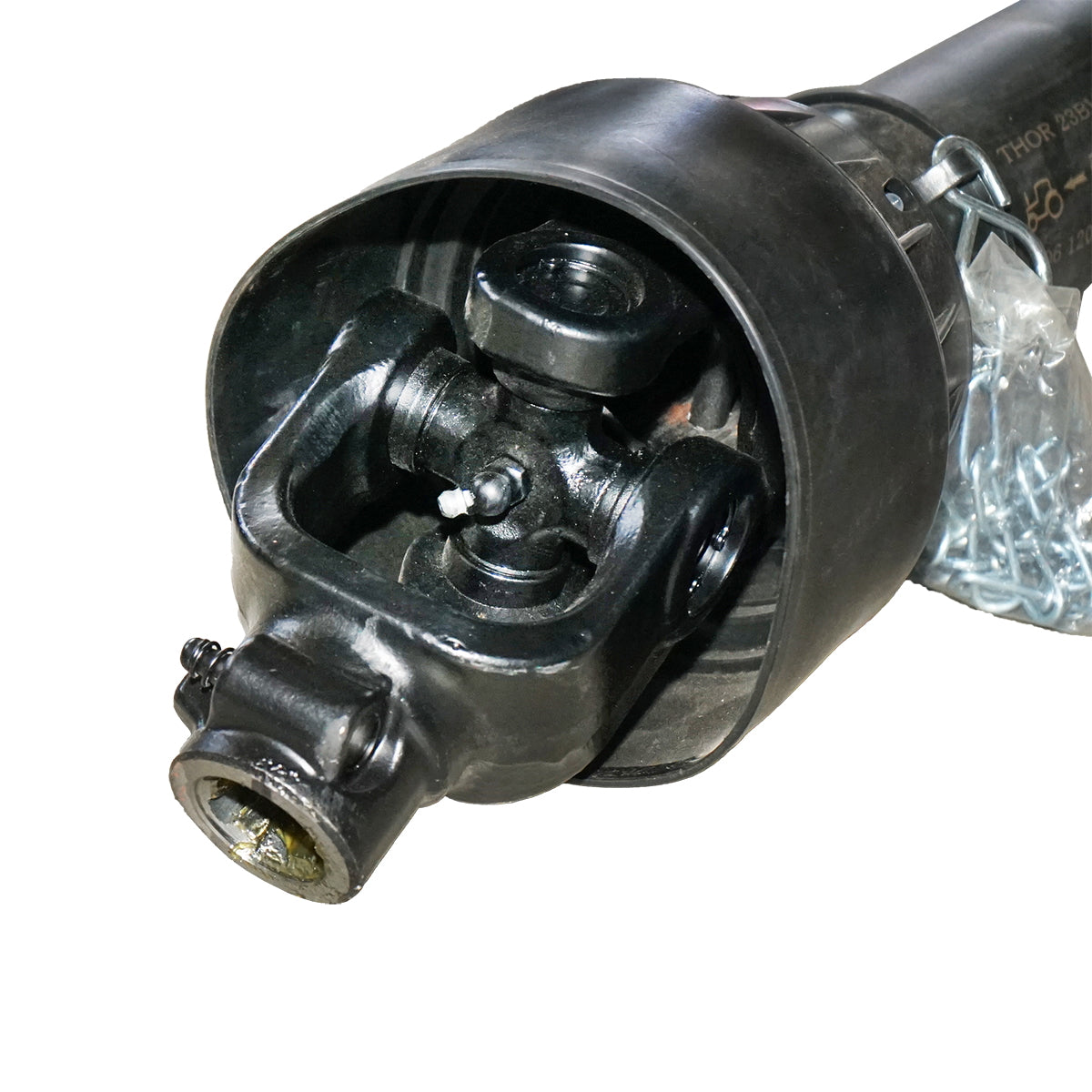 Kardántengely 1200 mm, T6, kereszt 30,2x92 mm, háromszög alakú csővel, 1 3/8" Z=6