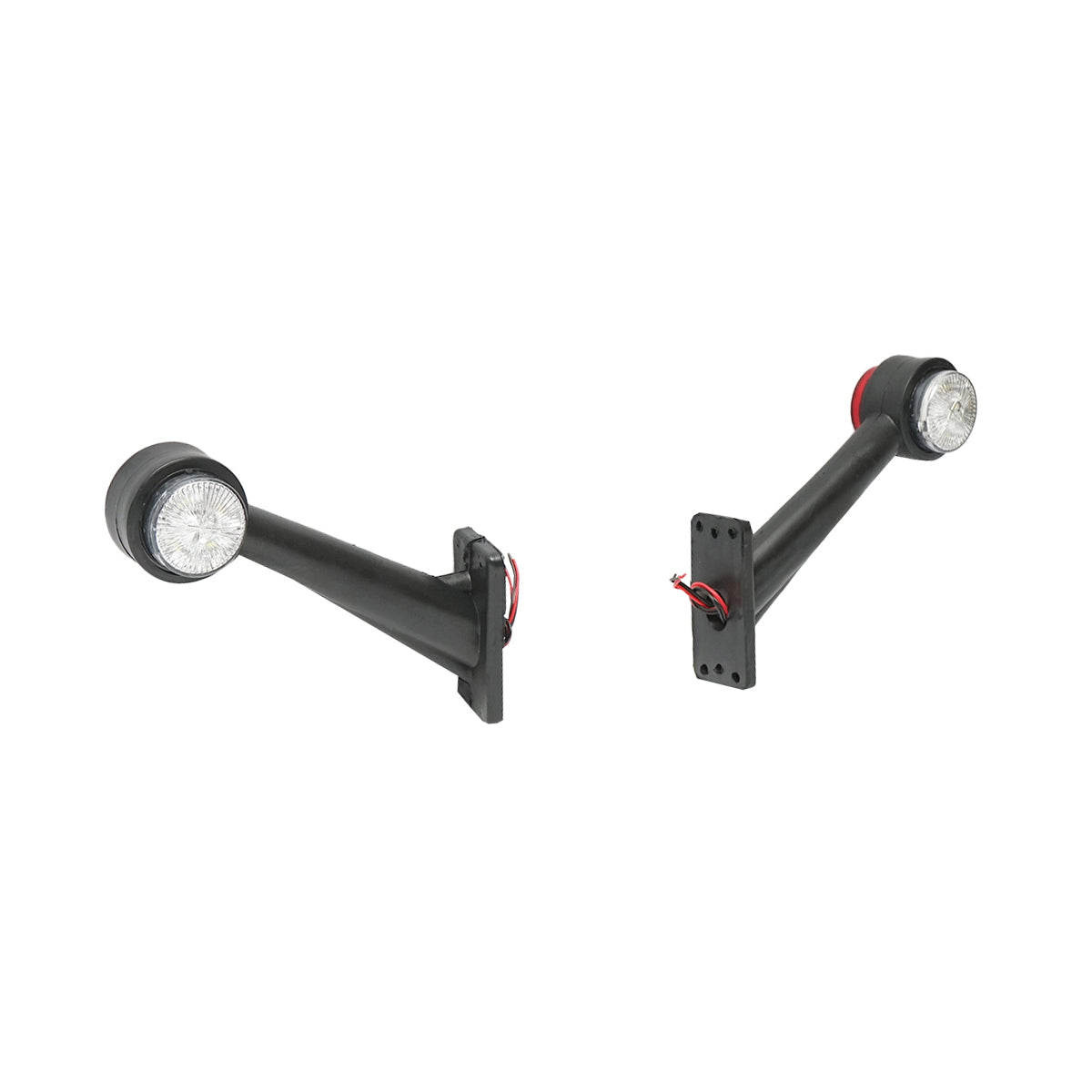 Oldalsó LED helyzetjelző lámpa, 12/24V, piros-fehér, Breckner Germany