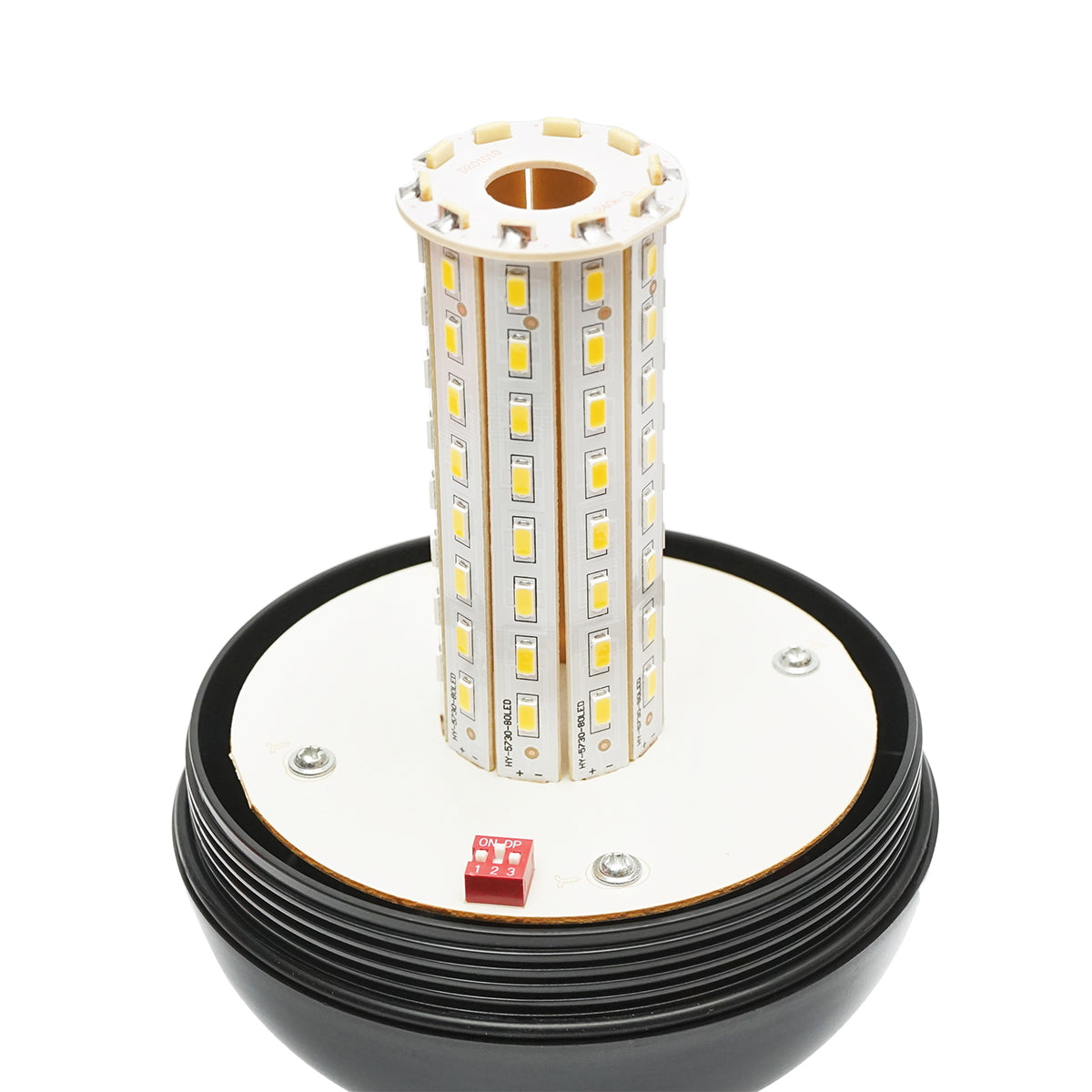 LED villogó, 12–24V, lábra szerelhető kivitel, 3 funkcióval, IP65