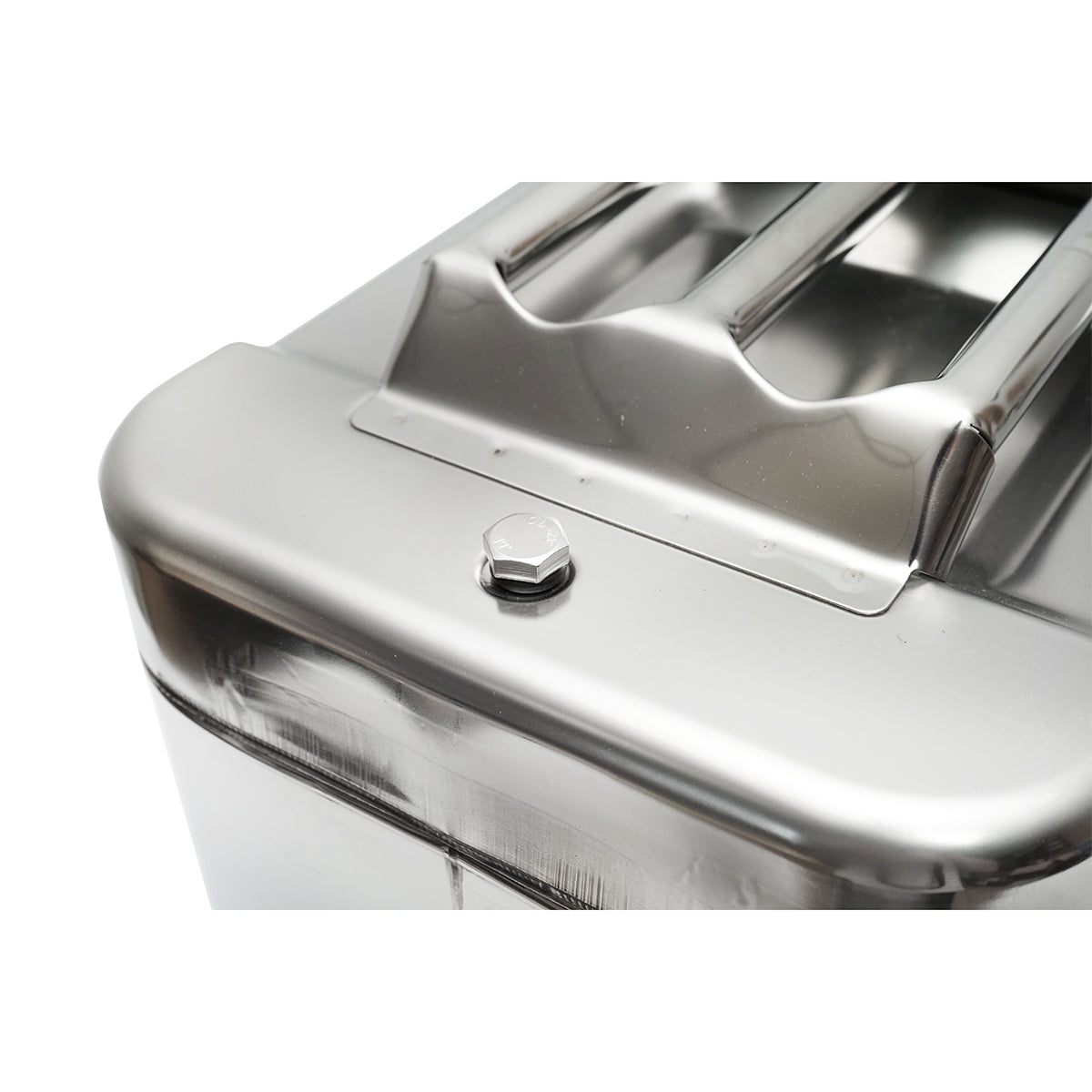 Rozsdamentes acél kanna rugalmas tömlővel és kupakkal, 30 l