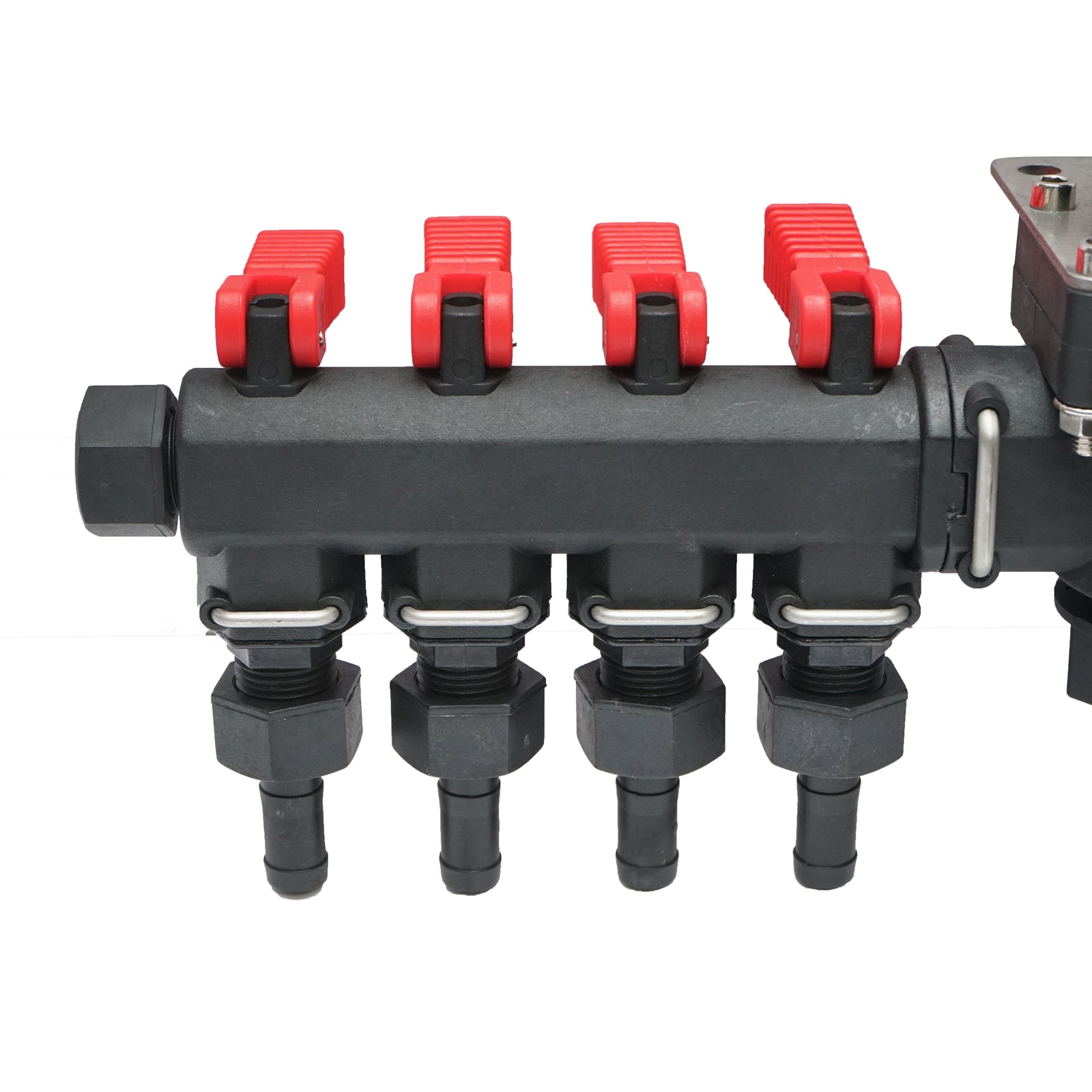 4-utas osztóegység nyomásmérővel permetezőgéphez