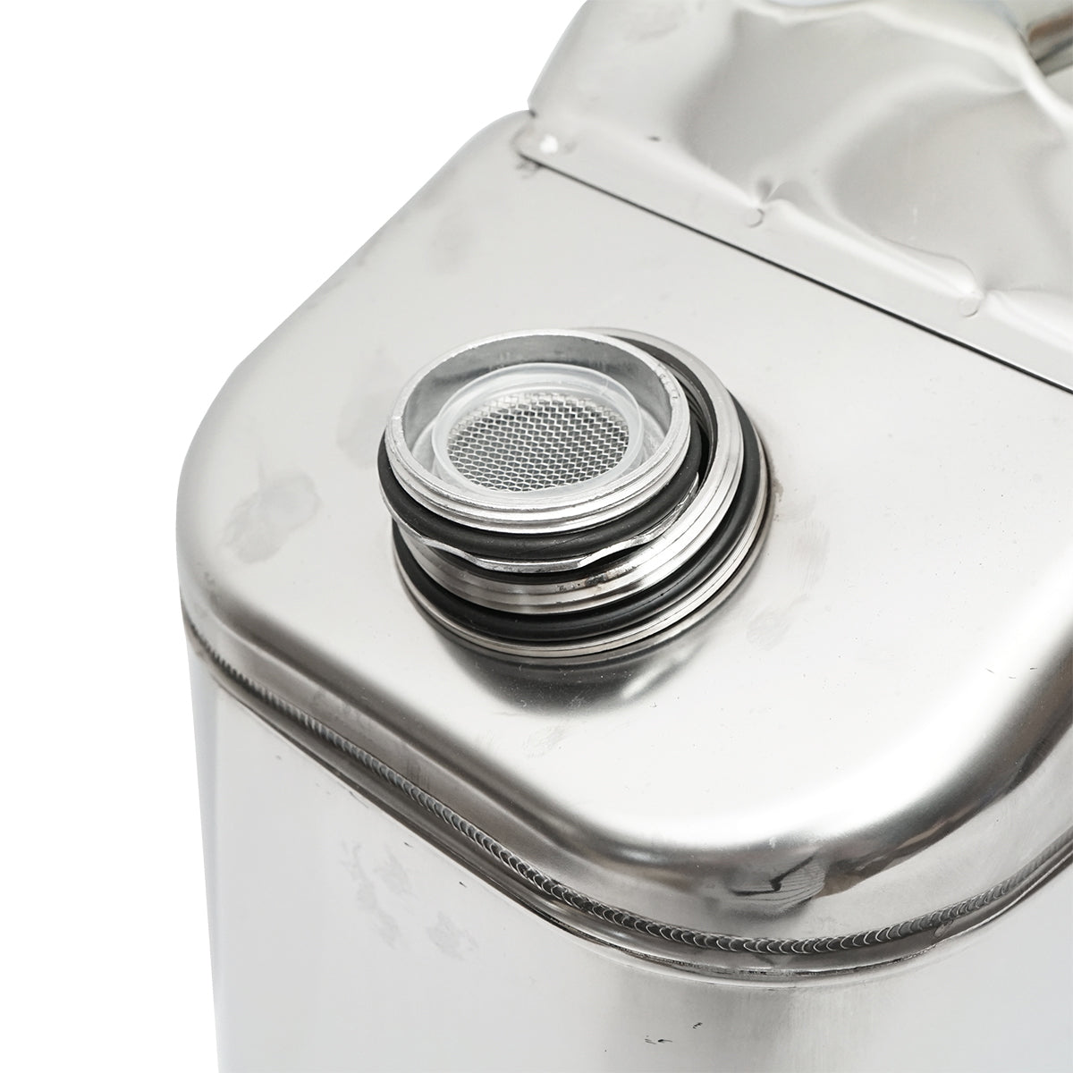 20 literes rozsdamentes acél tartály rugalmas tömlővel és dugóval