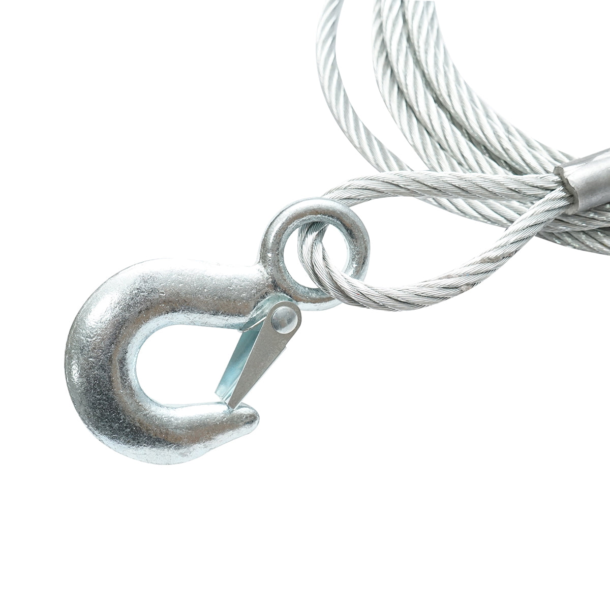 Fémből készült vontatókábel önzáró horoggal, 3,4m, Ø9mm, max. teherbírás: 6T