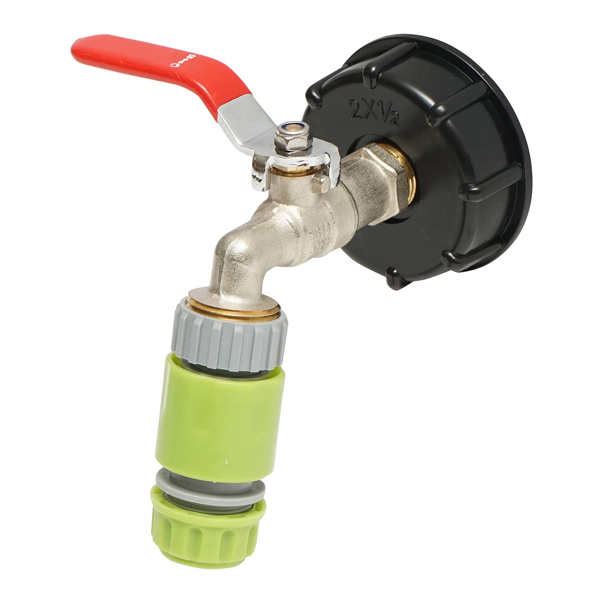 IBC tartály leeresztőcsap, 1/2", 60 mm belső menettel, Autospeed