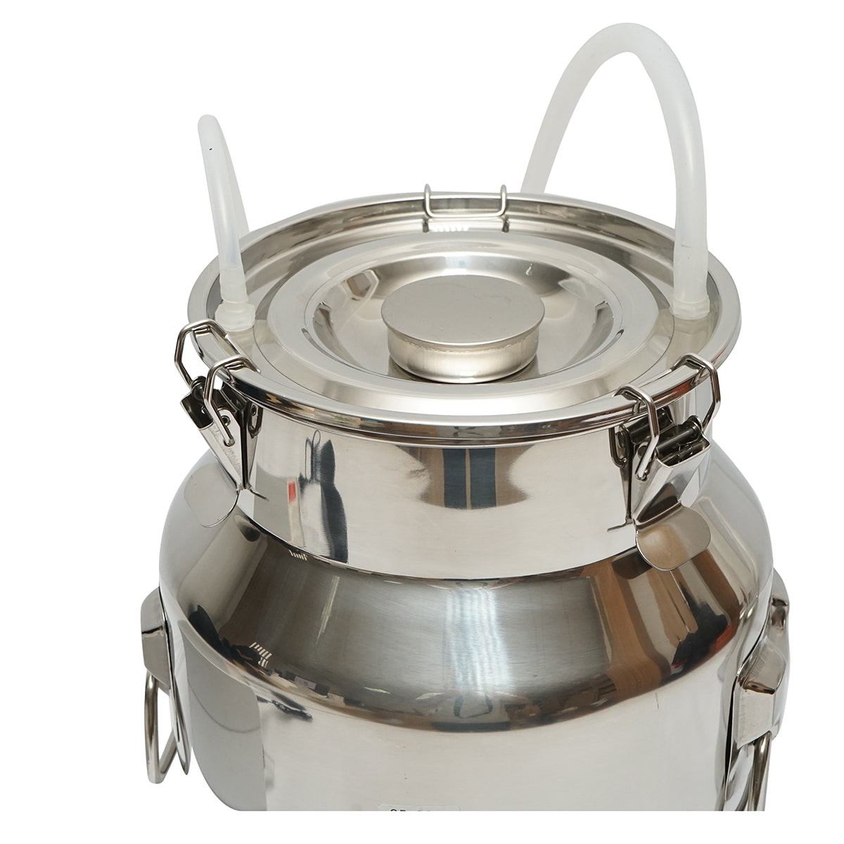 Hordozható fejőgép, 60 W, 1 állásos, tehenekhez, 14 literes rozsdamentes acél tartállyal