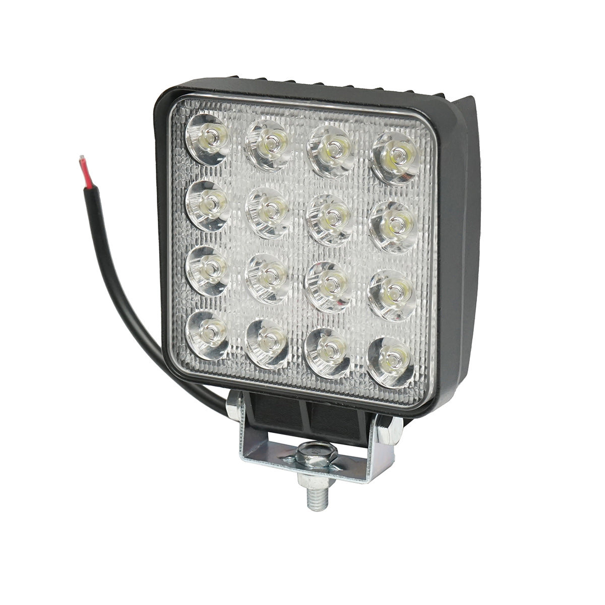 Lámpa, 16 LED-del, 10–30V, 48W, 30° sugárzási szög, spot típus, 108x108x57 mm, Breckner Germany
