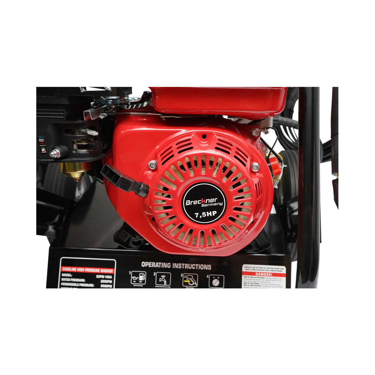 Magasnyomású mosó 7.5CP 18 Mpa, tömlővel és szórópisztollyal, Breckner Germany
