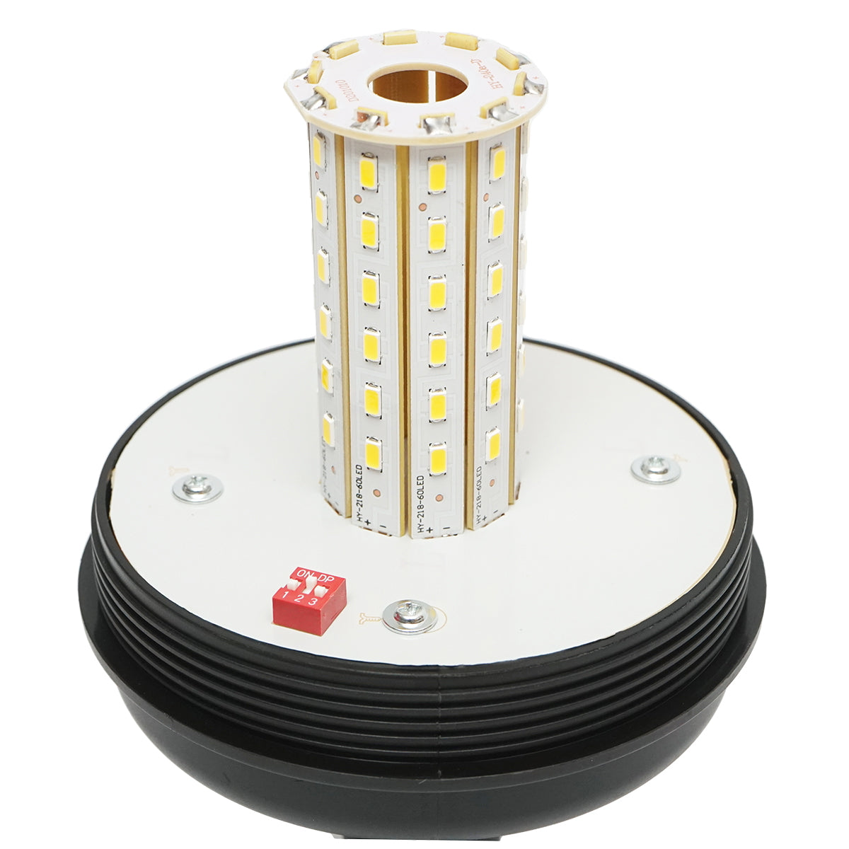 LED villogó, 12–24V, lábra szerelhető kivitel, 3 funkcióval, IP65