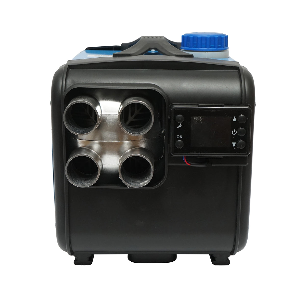 Sirocou, hordozható állóhelyzeti fűtés 12–24/220V, 5KW, LCD kijelzővel, távirányítóval és Kyocera izzítógyertyával, Breckner Germany