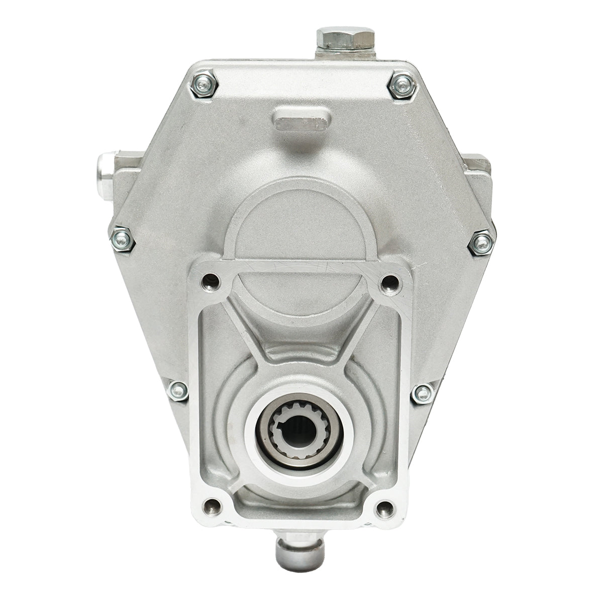 Fordulatszám-növelő alumíniumból, KM6001, apa típus, szabványos traktor tengelyprofilhoz, Z=6, 1 3/8", DIN 9611