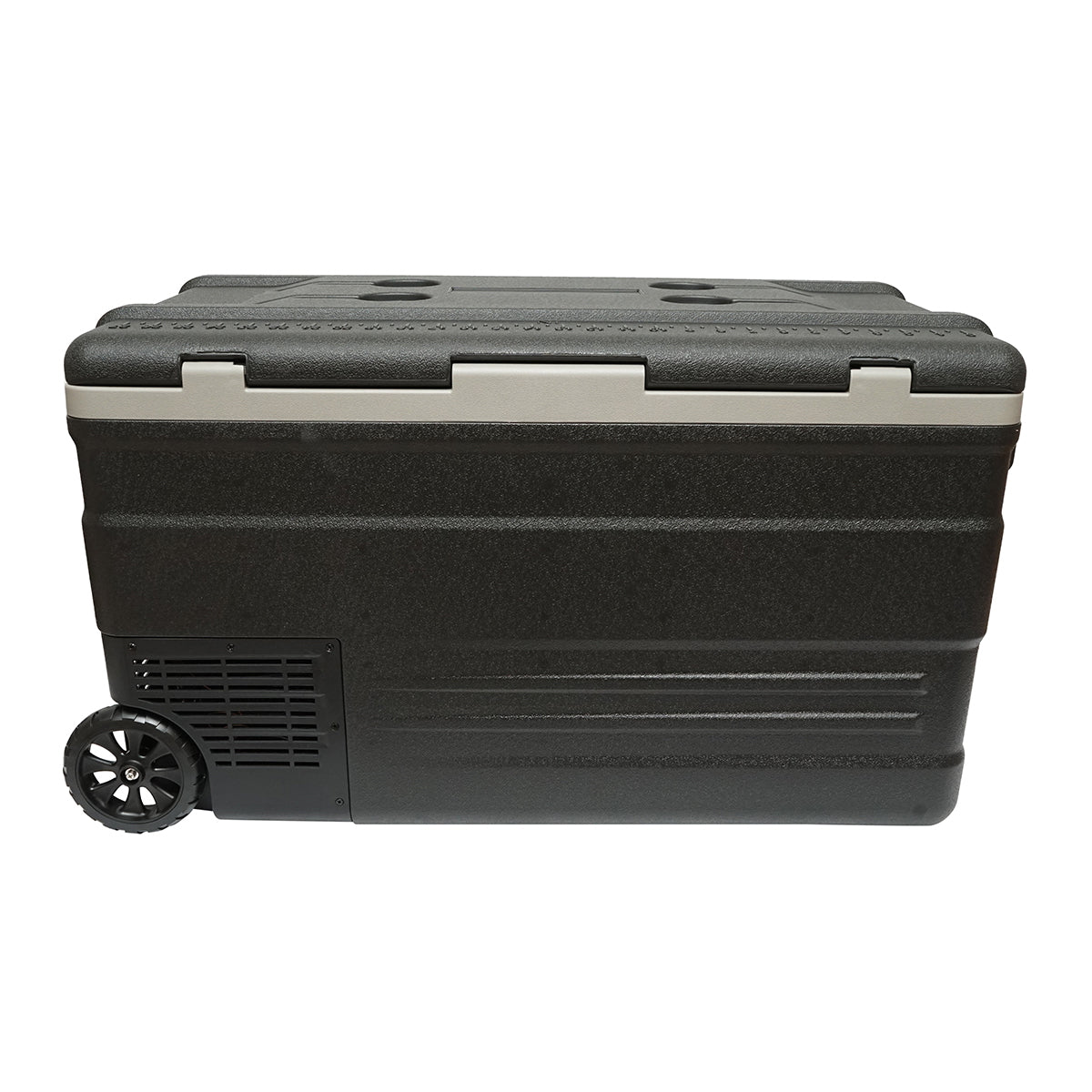 Autós hűtőszekrény kompresszorral, 80W, 74L kapacitás, 12–24–220V tápfeszültség, LCD kijelző, 831x465x458 mm, U75E AUTOSPEED