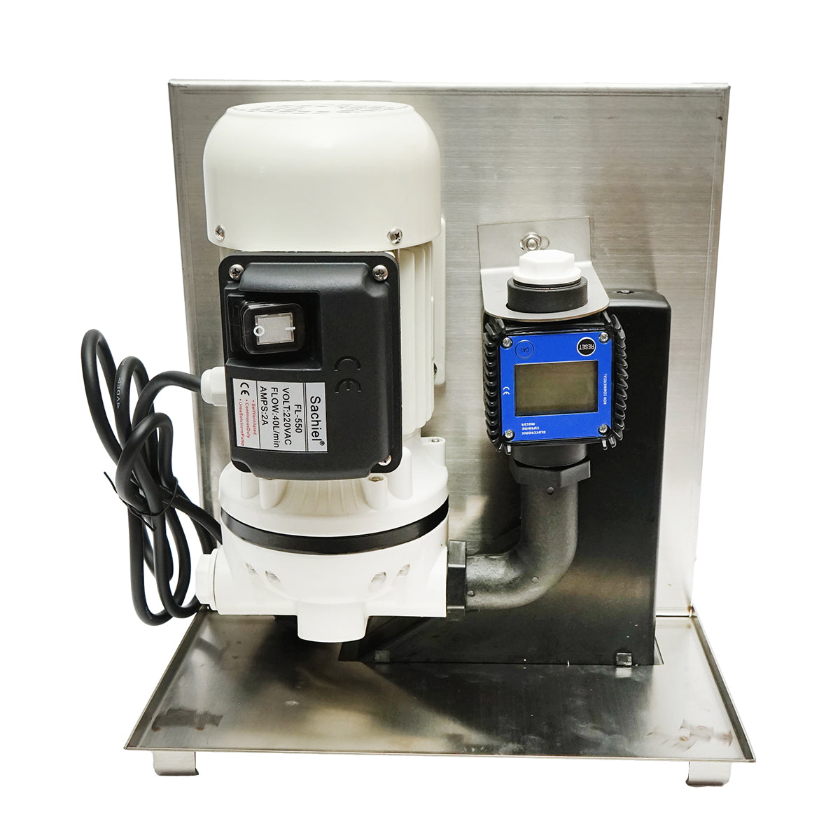 ADBLUE SZÁLLÍTÓSZIVATTYÚ 220V, 440W 40L/MIN TÖMLŐVEL ÉS PISZTOLLYAL