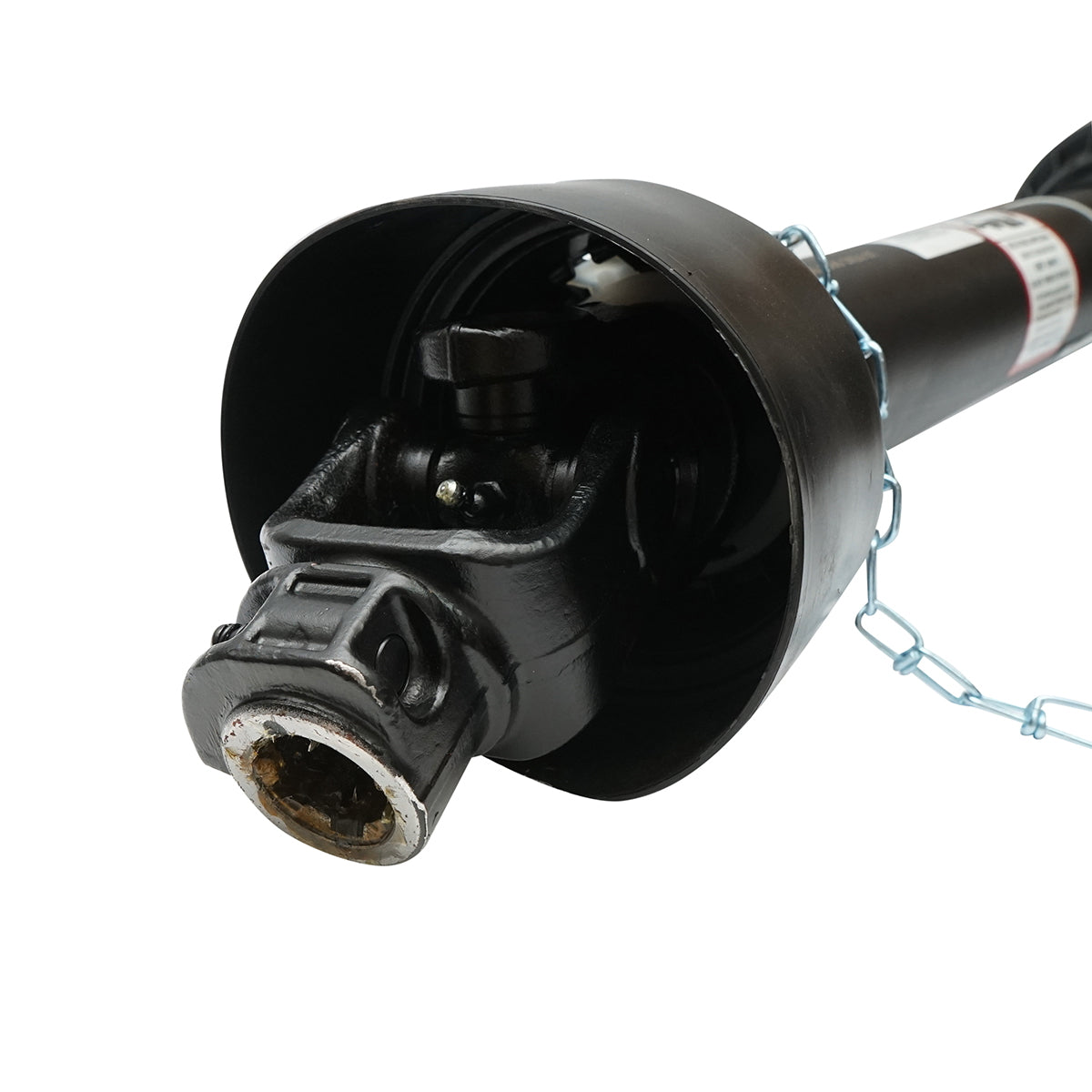 Kardántengely 1000 mm, T5, kereszt 30,2x80 mm, háromszög alakú csővel, 1 3/8" Z=6, aprítógéphez