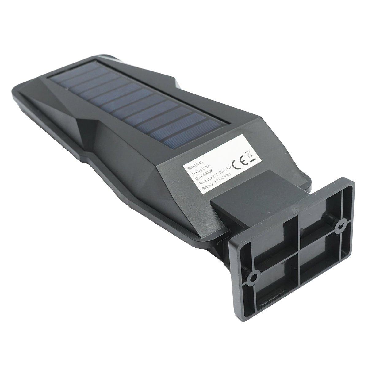 Napelemes LED lámpa, 186 lm, 1.3W / 5.5V napelemmel, 3.7V / 2.4 Ah akkumulátorral és mozgásérzékelővel, IP54, Breckner Germany