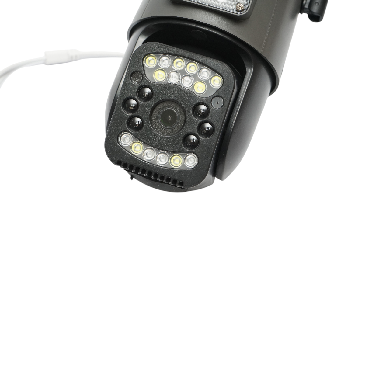 Smart-bulb LED kamera, dupla lencsés, 4 MP, 360° PTZ, WIFI 2.4GHz, E27 foglalat, mozgásérzékelő, iCSee alkalmazás