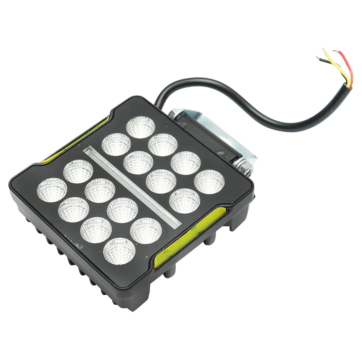 Reflektor, 16 LED, 10–30V, 20W, 106x106x35 mm, rögzítőkkel, Breckner Germany