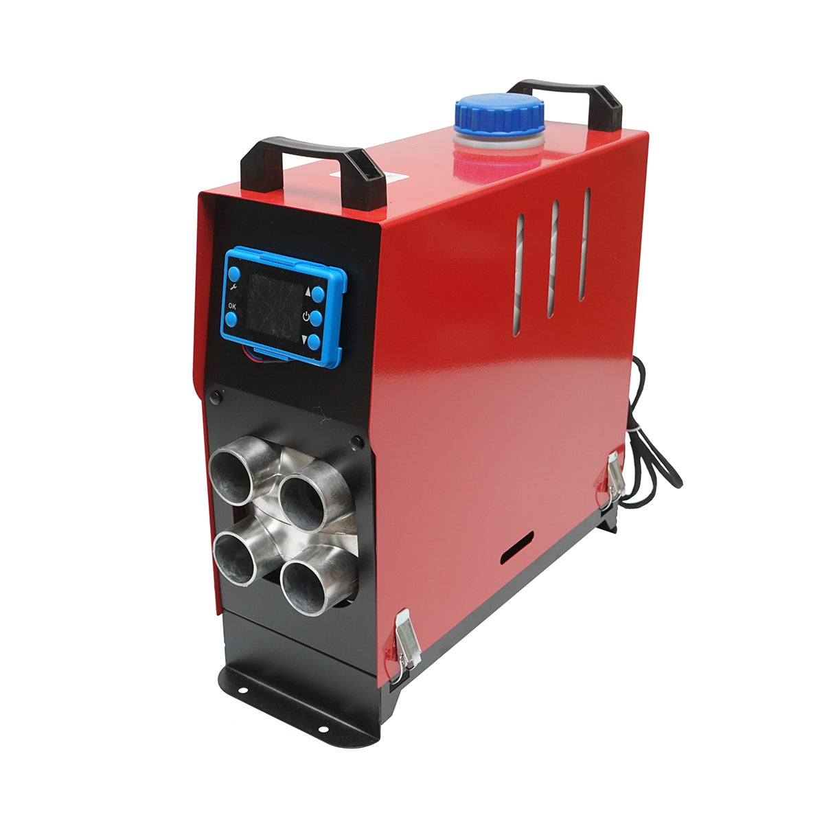 Sirocou, hordozható állóhelyzeti fűtés 12V, 5KW, LCD kijelzővel, távirányítóval, Bluetooth-szal és Kyocera izzítógyertyával, Breckner Germany