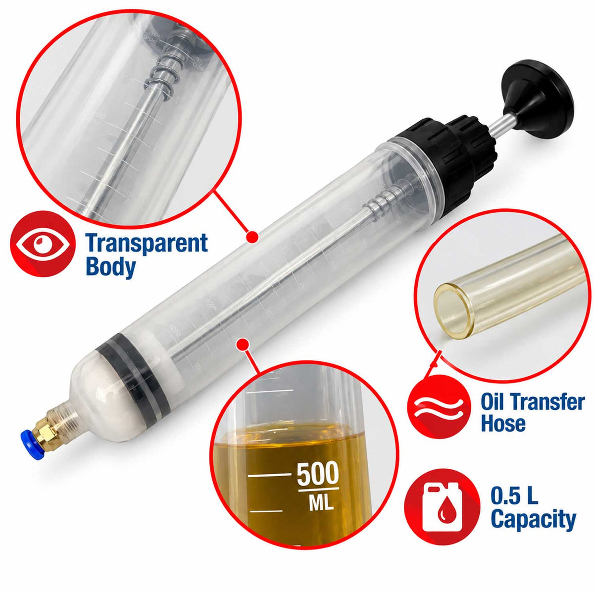 Kézi olajpumpa 0.5 l GEBO TOOLS