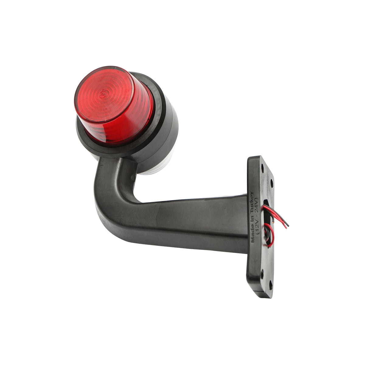 Oldalsó LED-NEON helyzetjelző lámpaszett, karral, 12–24V, piros/fehér, FR0148R/W, Breckner Germany