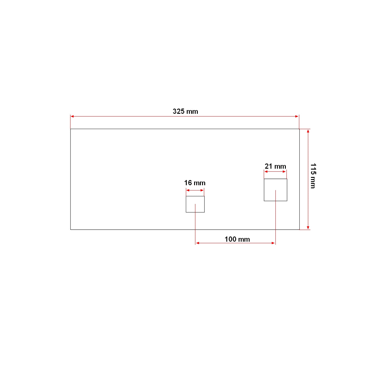 Rövid, egyenes PP4 ekenád orr nélkül, 10 mm vastag