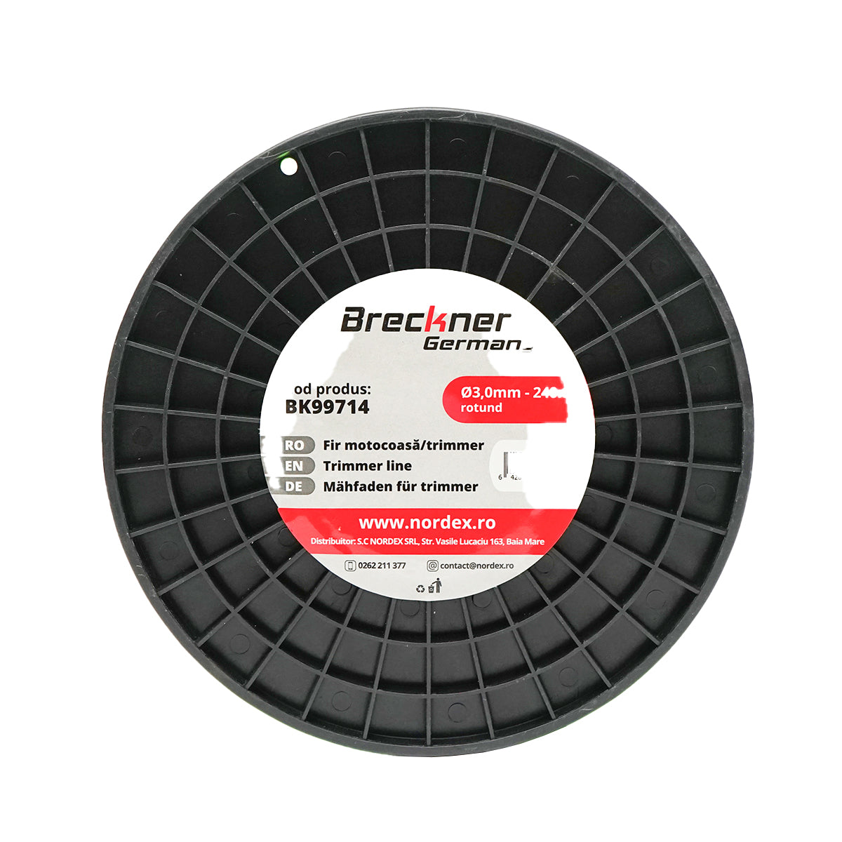 Fűkasza damil, kerek profilú, 3 mm × 240 m, Breckner Germany