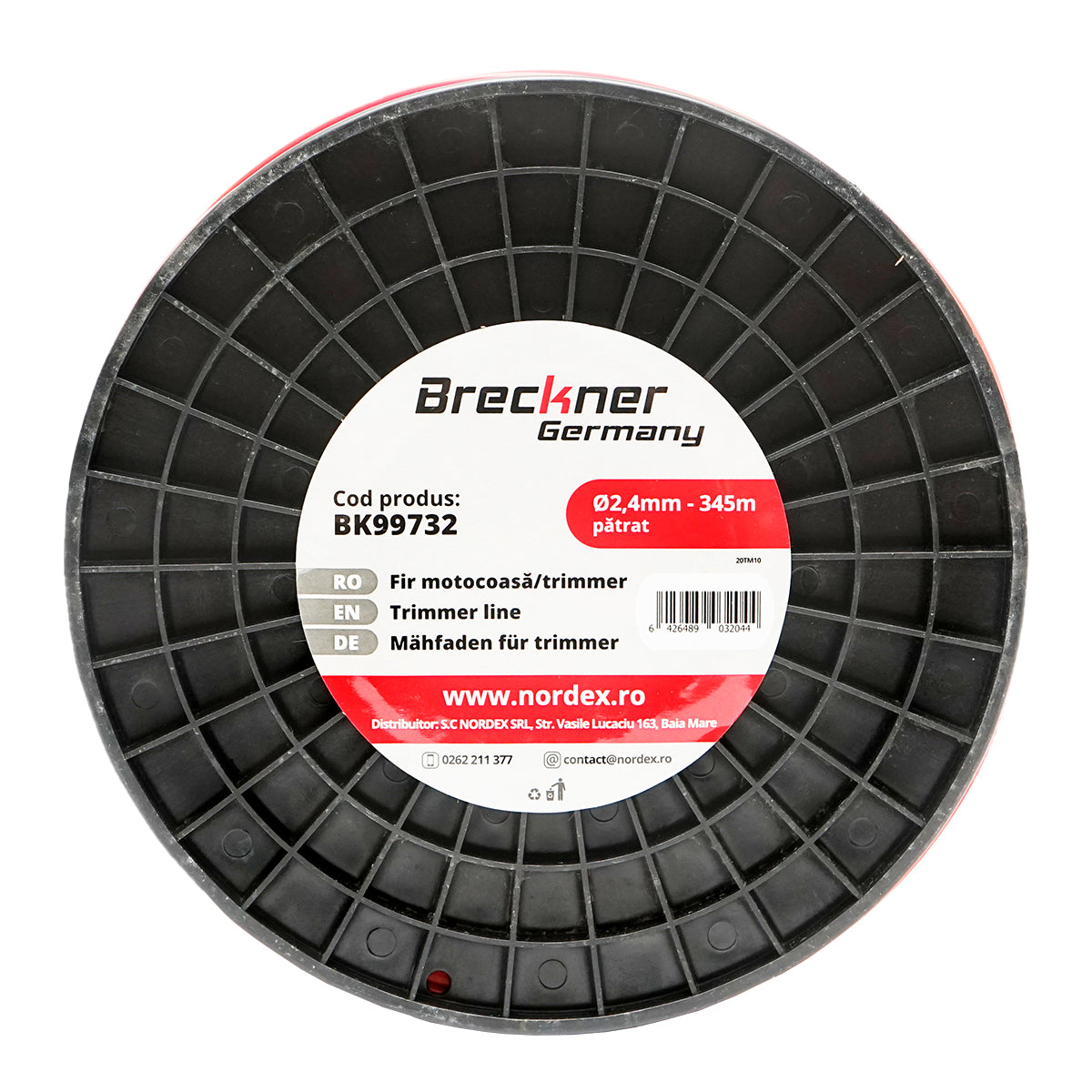 Fűkasza damil, négyzet profilú, 2,4 mm × 345 m, Breckner Germany