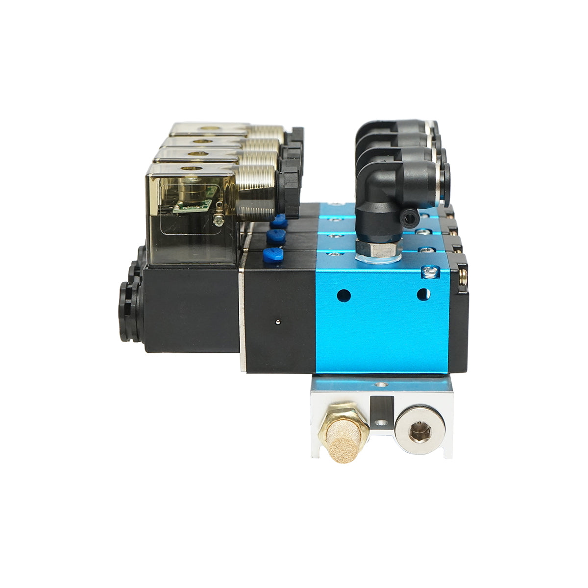 4 darabos elektromágnesszelep készlet rámpával, 12V, 2 nyitott / 2 zárt, erdészeti traktorhoz (DISRA99)