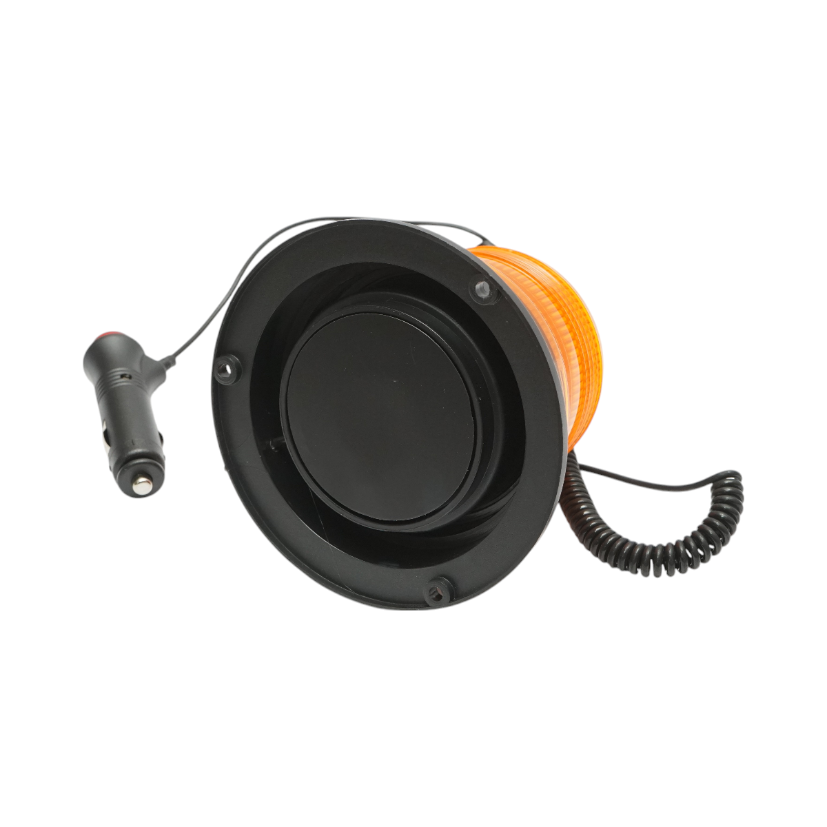 LED villogó, 12–24V, 3 funkcióval, mágneses talppal, IP65