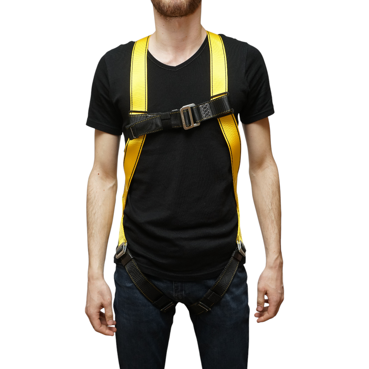 Biztonsági heveder, 3 pontban állítható, 45 mm széles, max. teherbírás: 2000 kg, Crownman