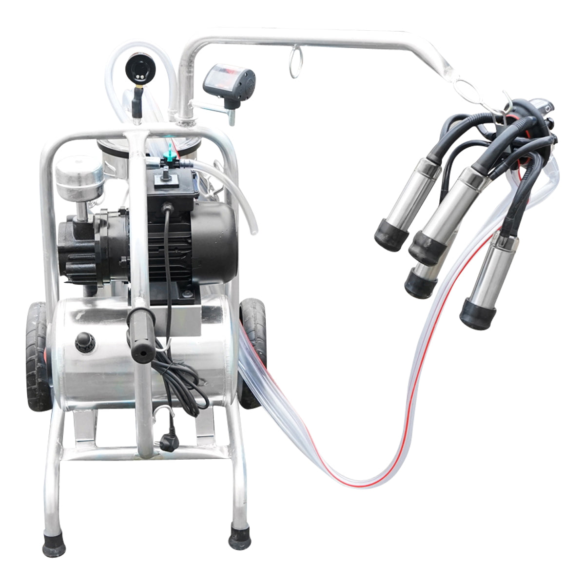 Tehénfejő gép 160 cc gyűjtőegységgel, horganyzott vázzal, 30 literes rozsdamentes acél tartállyal, 1 állásos, Breckner Germany