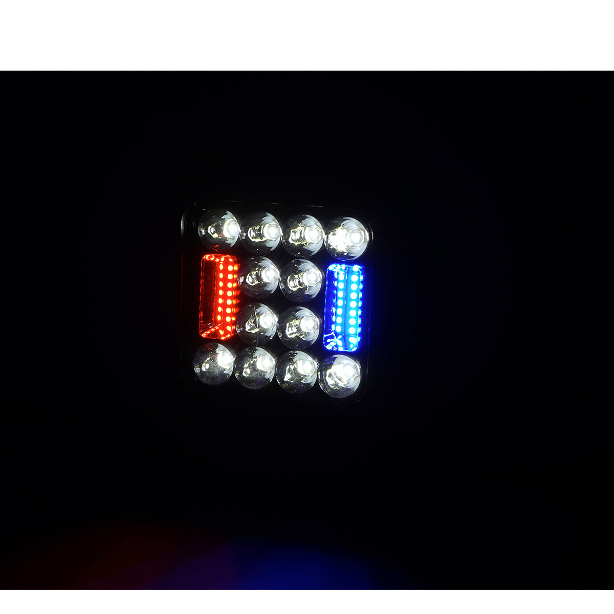 Kombinált LED reflektor, 26 LED-del, 9–80V, 6500K, 103x48x103 mm, IP67, Breckner Germany