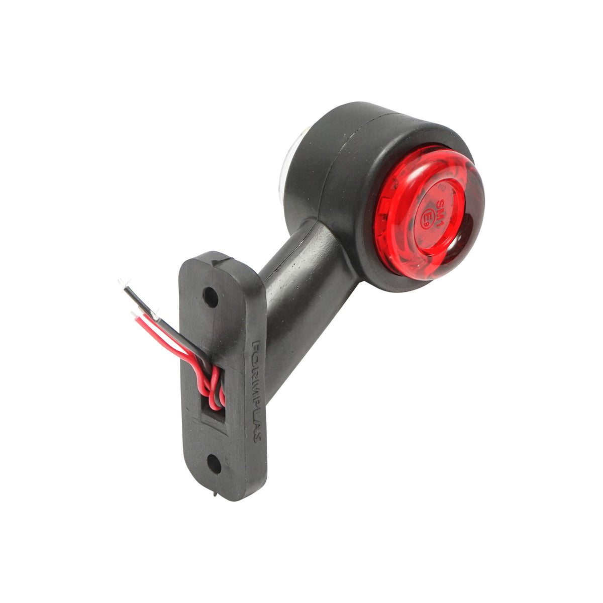 Oldalsó forgókaros LED helyzetjelző lámpaszett, 12–24V, fehér-piros, FR1104, Breckner Germany