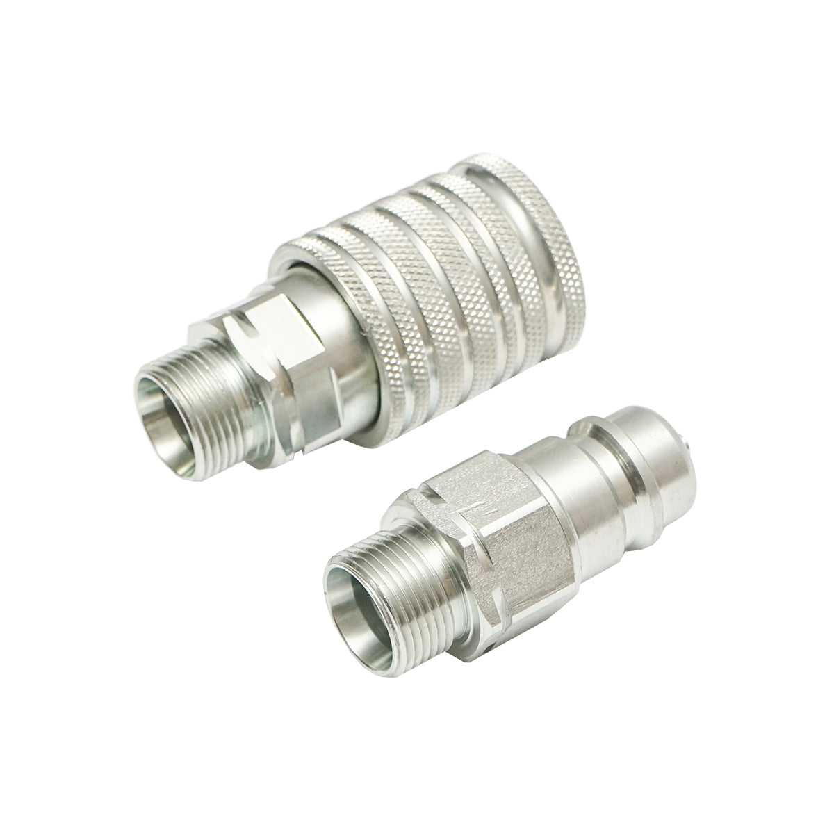 Hidraulikus gyorscsatlakozó pár külső menettel, M22×1.5 mm, Breckner Germany