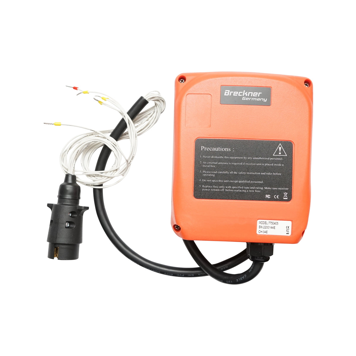 Vezeték nélküli távirányító Erdei traktor csörlőhöz 12–24V feszültséggel, megtartás funkcióval, motoros pedál nélkül Breckner Germany gyártmány