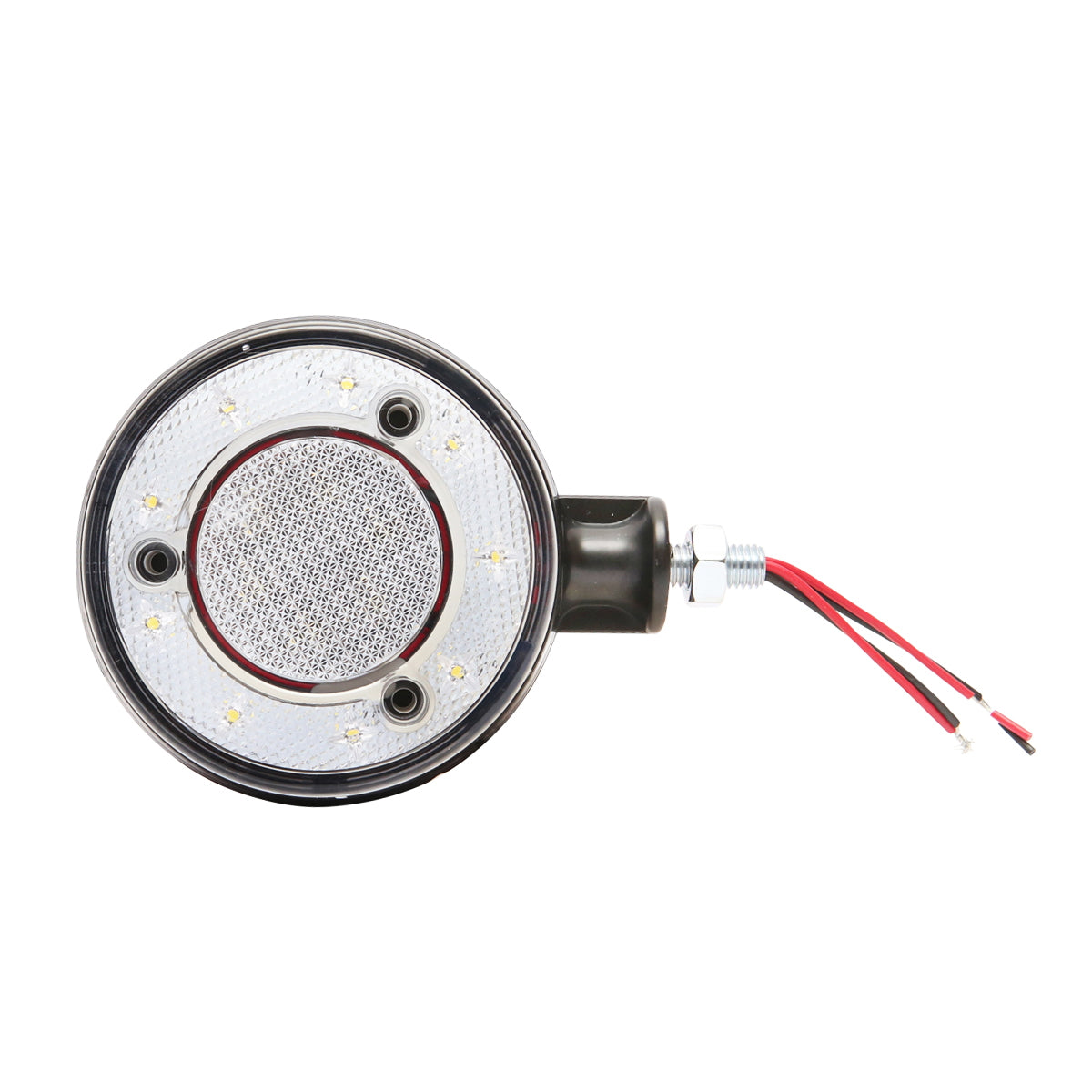 Tükörre szerelhető LED helyzetjelző lámpa, 12/24V, piros/fehér, FR0331RW, Breckner Germany