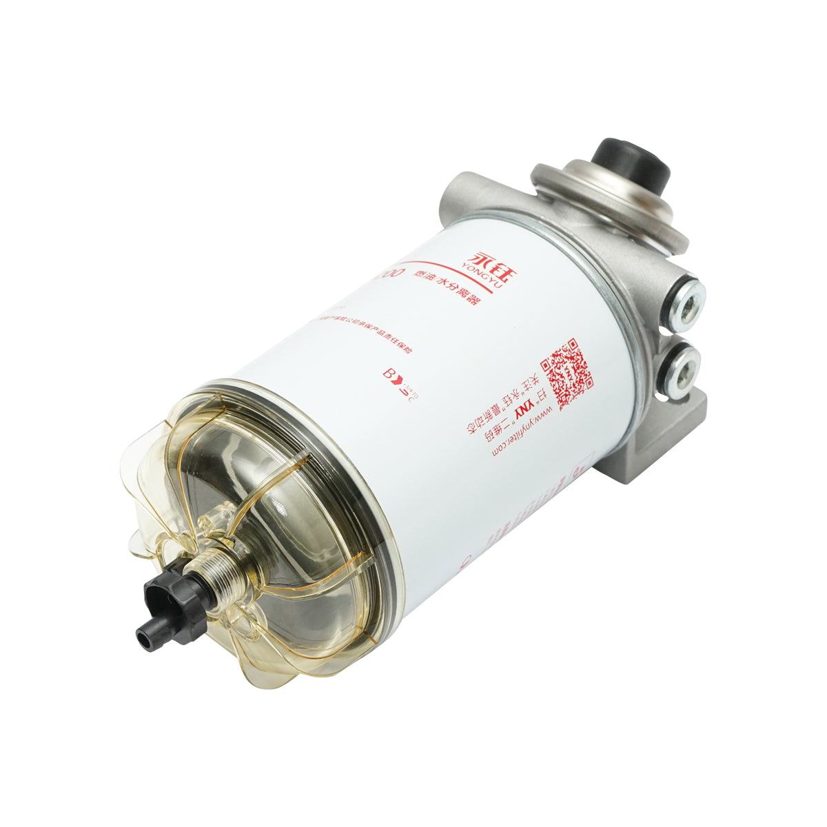 Dízel üzemanyagszűrő vízleválasztóval Isuzu, Iveco, Volvo, Liebherr, King Long típusokhoz, OEM: 10044302, 10326, 961