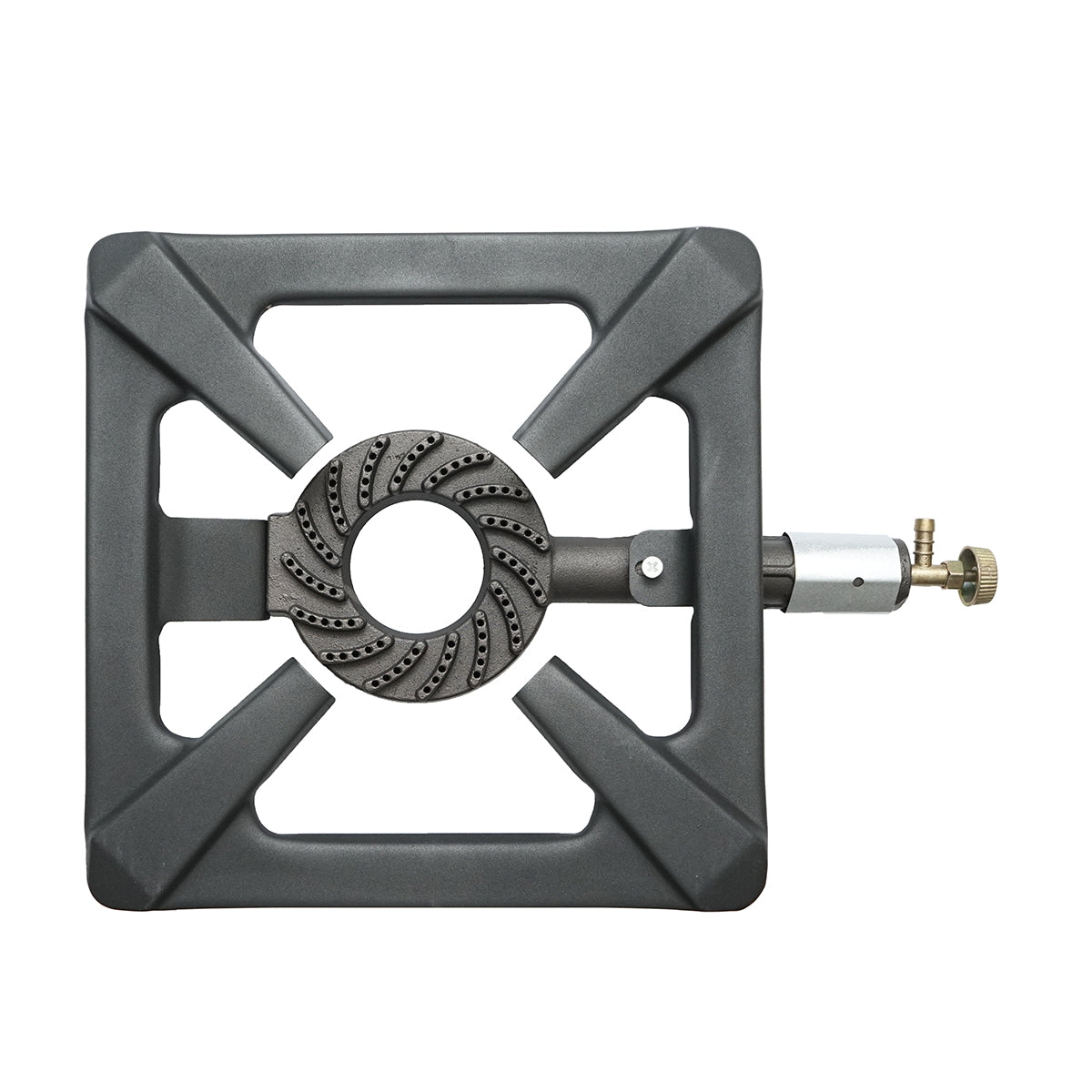 Négyzet alakú gázégő 4 lábbal 400x400x150mm